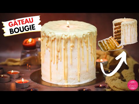 Pumpkin Candle-Shaped Cake (Autumn Layer Cake)