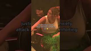 Justin Bieber having an anxiety attack and Hailey Bieber comforting him! #shorts