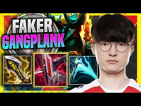 FAKER IS A MONSTER WITH GANGPLANK! - T1 Faker Plays Gangplank Top vs Irelia! | Season 11
