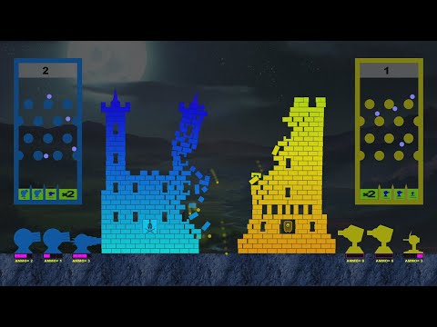 Castle Destruction Marble Race in Algodoo ☆ The War Day #207-210