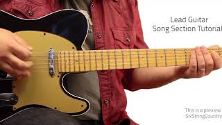 Kinda Don&#39;t Care Guitar Lesson - Justin Moore