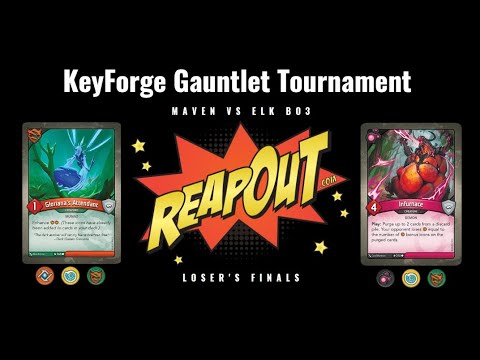 Loser's Finals of KeyForge Gauntlet Tournament Maven vs Elk Emperor BO3
