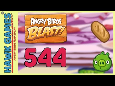 Angry Birds Blast Level 544 Extreme - 3 Stars Walkthrough, No Boosters