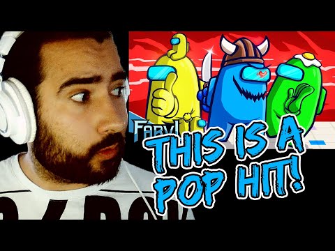 Shwabadi Reacts to AMONG US SONG - "Impostor" | FabvL [Among Us Animation]