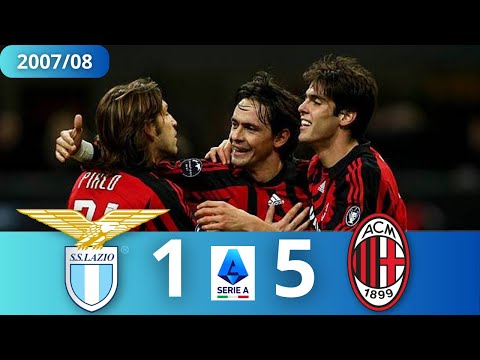 Lazio - Milan 1:5 • 2007/08 • Serie A • 2 goals by Kaka