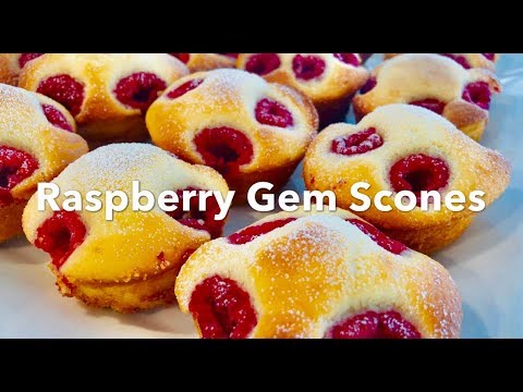 RASPBERRY GEM SCONES **Easiest recipe to make**