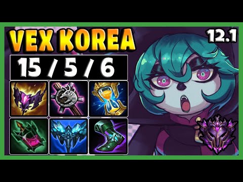 Vex MID vs Zed | KR Master Patch 12.1 | Season 12 🔥