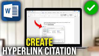 How To Create Hyperlinks for Citations in Word