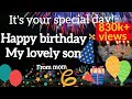 Best Wishes For A Happy Birthday To My Wonderful Son Happy Birthday Greetings For My Son