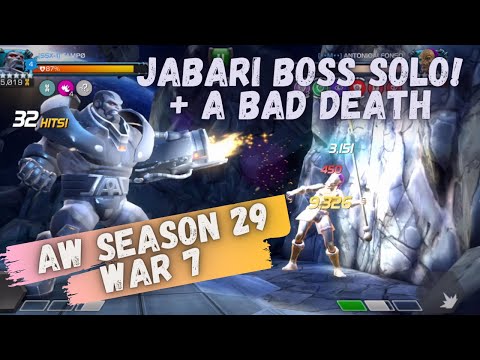 Alliance War Season 29, War 7 - Jabari Boss! SSX-1 - Apoc and Falcon - Marvel Contest of Champions