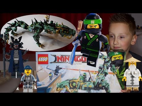 LEGO 70612 Ninjago Movie Green Ninja Mech Dragon Unboxing and Building
