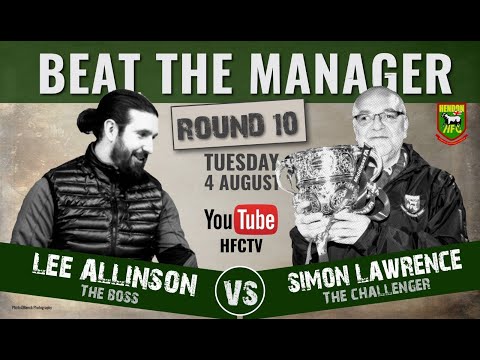Beat the Manager Round 10 - Lee Allinson v Simon Lawrence