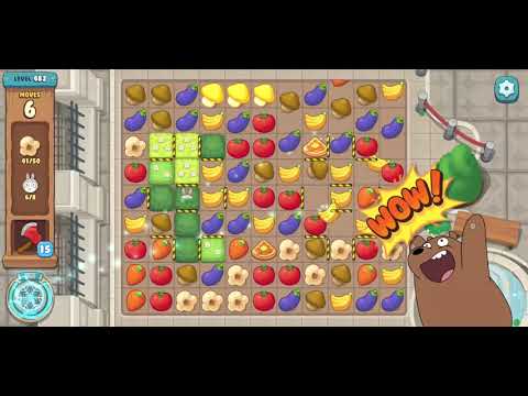 We Bare Bears the Puzzle for Kakao Level 482 - No Boosters