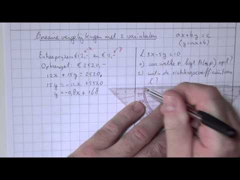 HAVO4wisB_H1_5 Lineaire vergelijkingen met twee variabelen