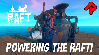 BUILDING AN ENGINE to sail to Balboa Island! | RAFT First Chapter gameplay ep 3