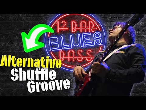 EASY 12 Bar Blues Bass - Tutorial 4 - Alternative Shuffle Groove