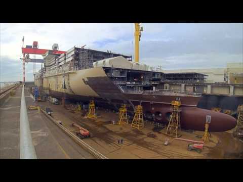 MSC Meraviglia Construction Time-lapse Video