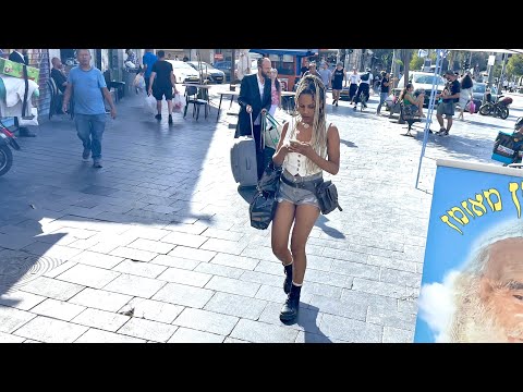 Sexta-feira antes do Ano Novo Judaico. Mercado Mahane Yehuda e centro de Jerusalém.