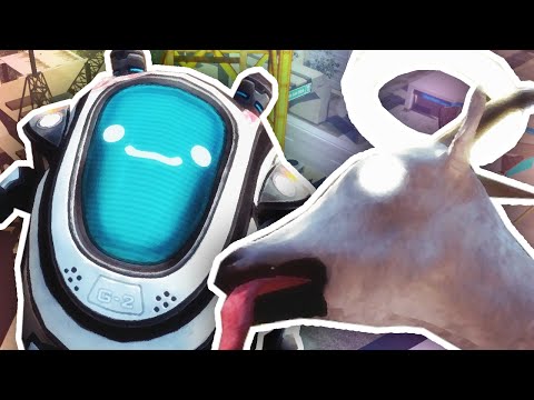 LICK THE ROBOT!! | Goat Simulator