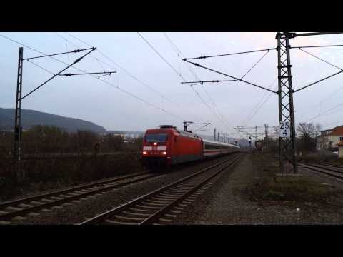 Der Saalbahnhof - Jena am Morgen --- mit vielen Güterzügen - FullHD