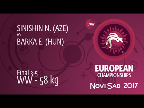 BRONZE WW - 58 kg: E. BARKA (HUN) df. N. SINISHIN (AZE), 6-2