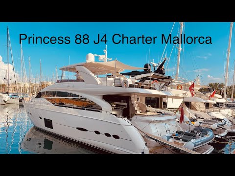 Princess 88 Charter J4 boats.co.uk #boats.co.uk #princess88 #J4princess88 #chartermallorca