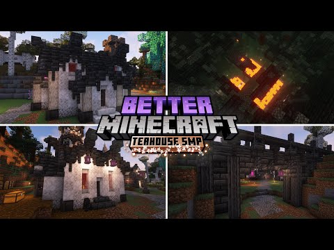 Building Houses & Town Gateway - Teahouse SMP Ep6 - Better Minecraft Modpack Let's Play 1.18