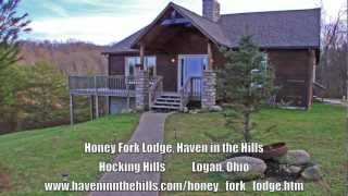 preview picture of video 'Honey Fork Lodge, Haven in the Hills, Hocking Hills, Logan, Ohio'