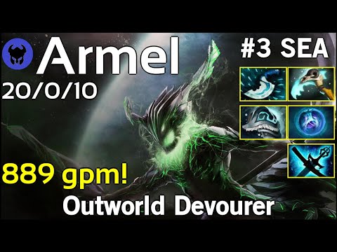 889 gpm! Armel [TNC] plays Outworld Devourer!!! Dota 2 7.20