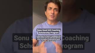 Sonu Sood declared the Sarat Chandra IAS Academy Online Exam for Candidates || #shorts