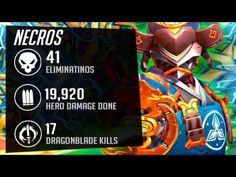NECROS OP GENJI ONE TRICK - 41 ELIMS! POTG! [ OVERWATCH 2 SEASON 3 TOP 500 ]