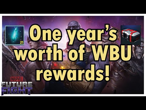 I RECORDED MY WBU REWARDS FOR A YEAR! THE RESULTS...? - Marvel Future Fight