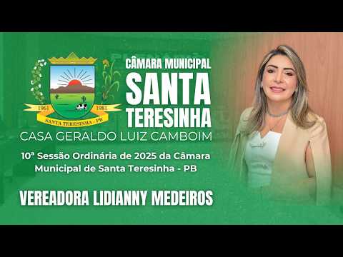 Vereadora Lidianny Medeiros | 10ª Sessão Ordinária de 2026 da Câmara Municipal de Santa Teresinha-PB