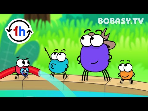 Tyciutki Pajączek - 3 piosenki o Pajączku - Bobasy TV - LOOP 1 godzina