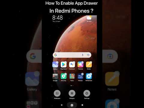 How To Enable App Drawer In REDMI Phones ?