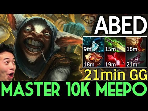 ABED Dota 2 7.07 [Meepo] Master 10k MMR - 21 min GG
