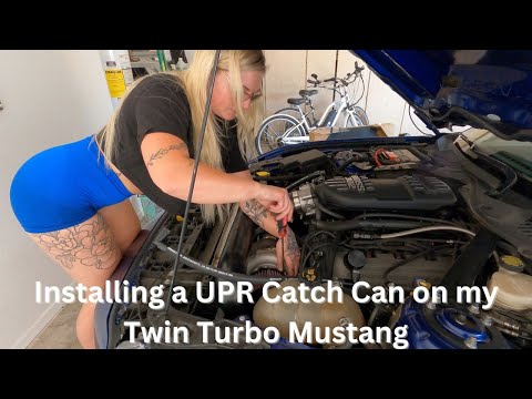 Installing a UPR catch can on my Twin Turbo Mustang