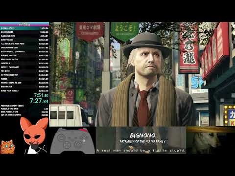 Yakuza 0 Any% Speedrun in 3:24:28 [Ex-WR]