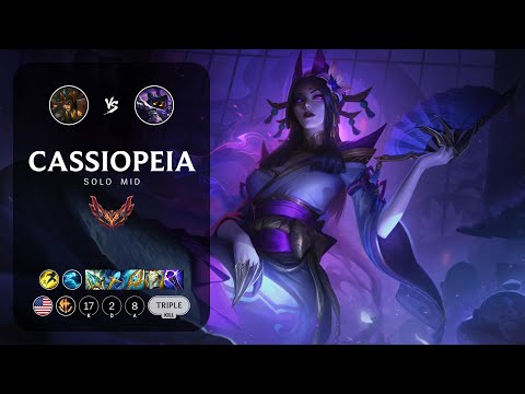 Cassiopeia Mid vs Veigar - NA Grandmaster Patch 13.10