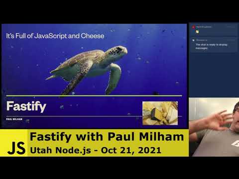 [Live] Fastify with Paul Milham (Part 1) - Oct 21, 2021 - Utah Node.js