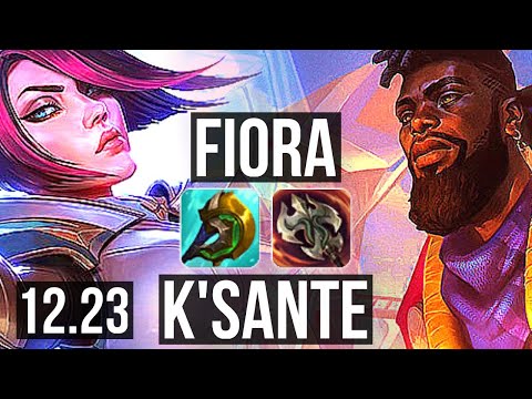 FIORA vs K'SANTE (TOP) | 69% winrate, 6 solo kills | KR Grandmaster | 12.23