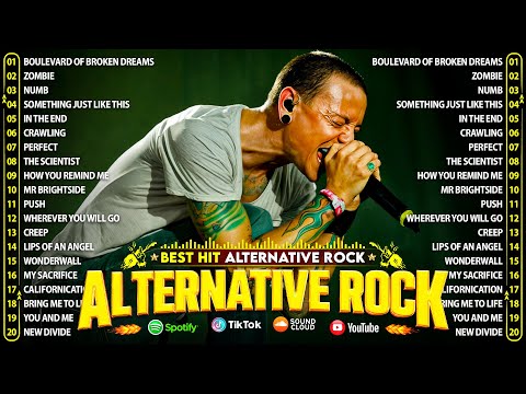 Alternative Rock Of The 90s 2000s ⚡⚡Linkin park, Creed, AudioSlave, Hinder, Evanescence #altrock