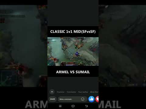 Armel vs Sumail classic 1v1 MID(SFvsSF)