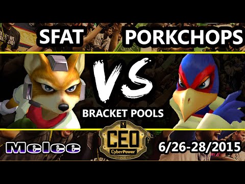 CEO 2015 - MIOM | SFAT (Fox) Vs. VS | Porkchops (Falco) SSBM Bracket Pools - Smash Melee