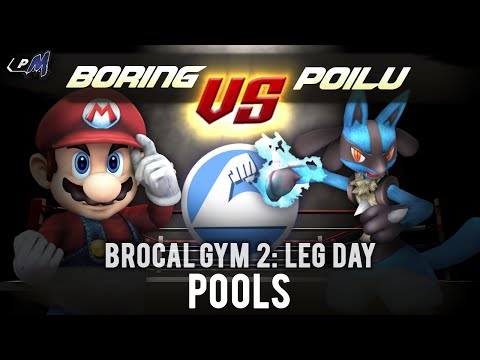 Brocal Gym 2: Leg Day - Pools ft. Boringman (Mario) VS Poilu (Lucario)