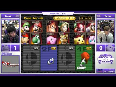 *Pound* 2016 - Top 32 Winners - tacos (Pikachu) vs. Revan (Kirby)