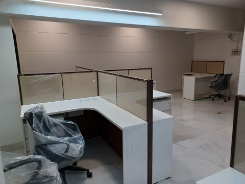 Ever Line Module with Long Pedestal Workstation