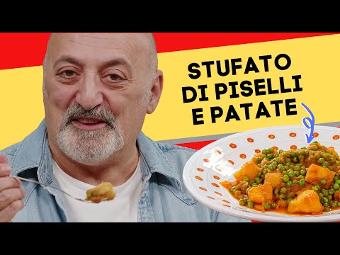 Stufato di piselli e patate