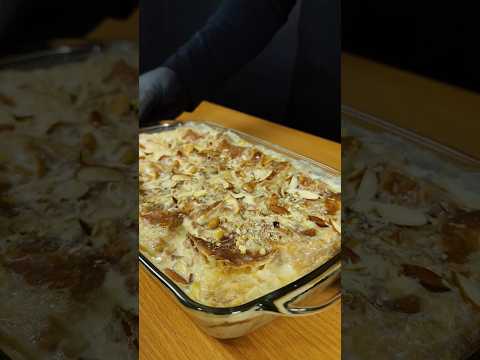 Umm Ali | Om Ali | Omali (Egyptian Dessert) #shorts #asmr #cooking #food #ytshorts #asmrsounds