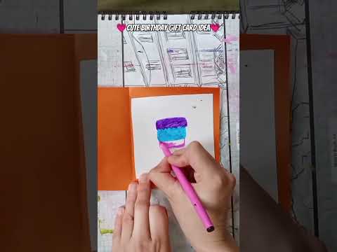 cute birthday gift card idea💗🎉 #youtubeshorts #viralvideo#art